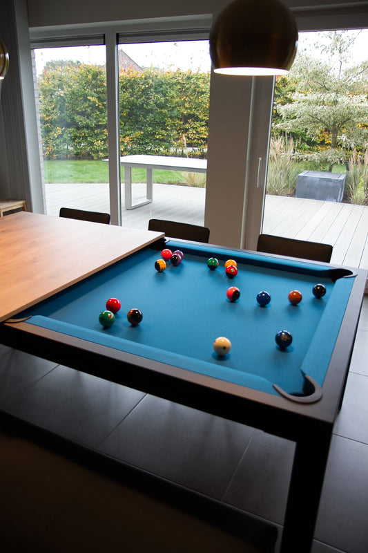 Revolutionize your dining experience with a pool table
