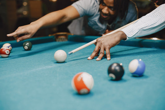pool table and dining room table