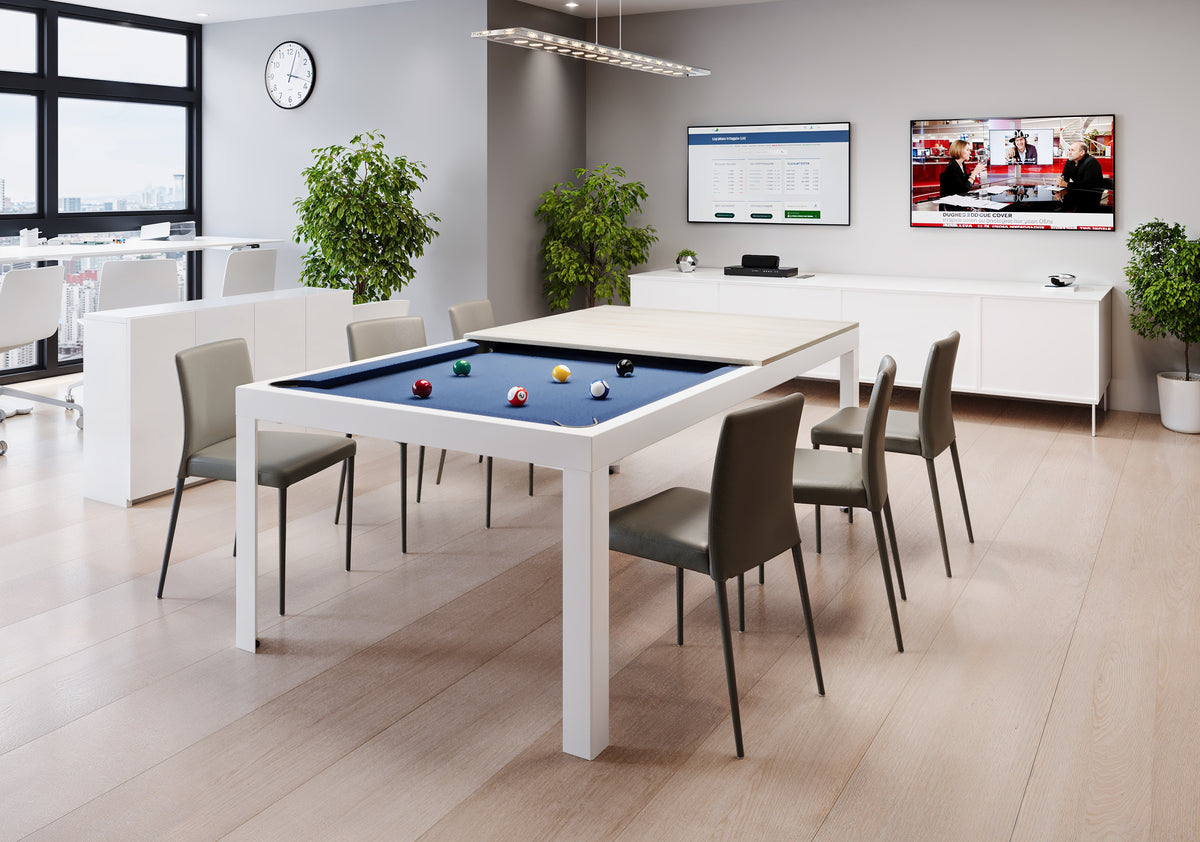 Conver-Table: Elegant Dining Pool Table Design – CONVER-TABLE