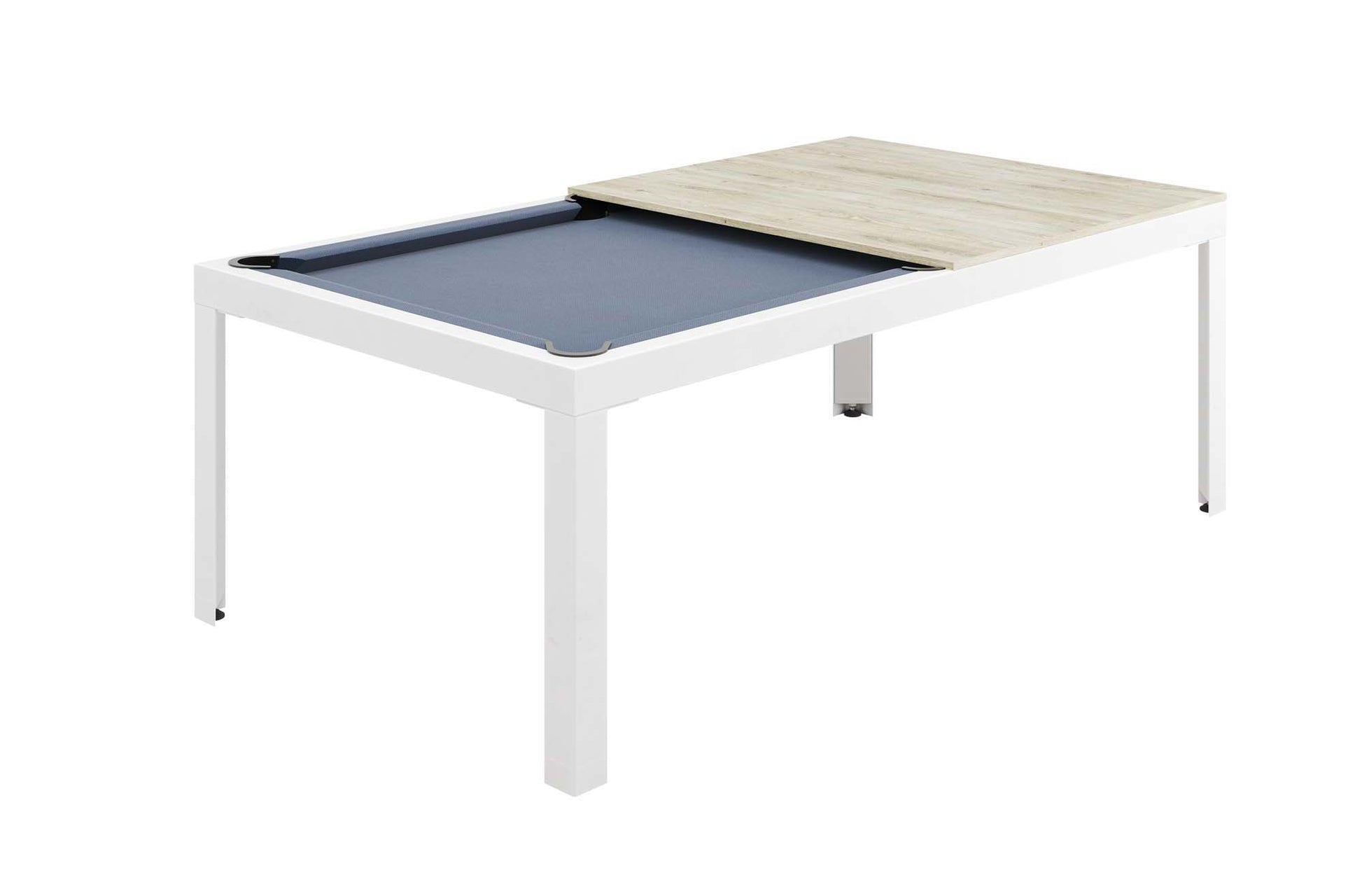 Mesa libro 90x90 cm extensible, en Teka